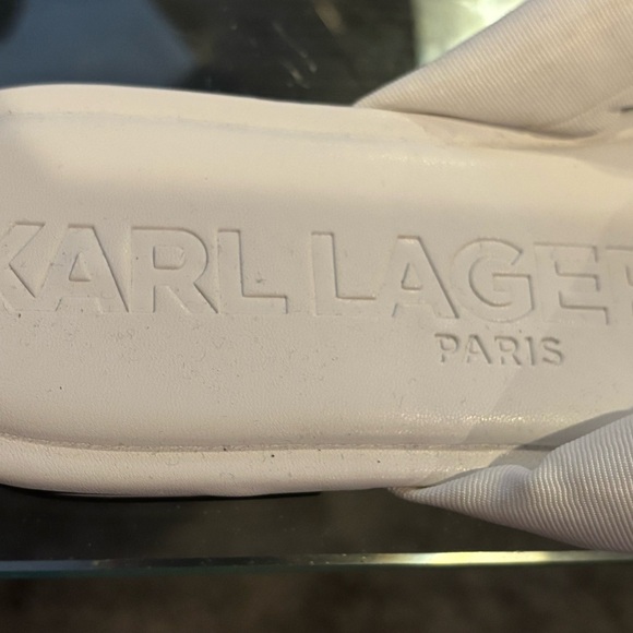Karl Lagerfeld White Women's Sandals 10 - Picture 8 of 9
